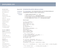 Tablet Screenshot of jeremyslade.com